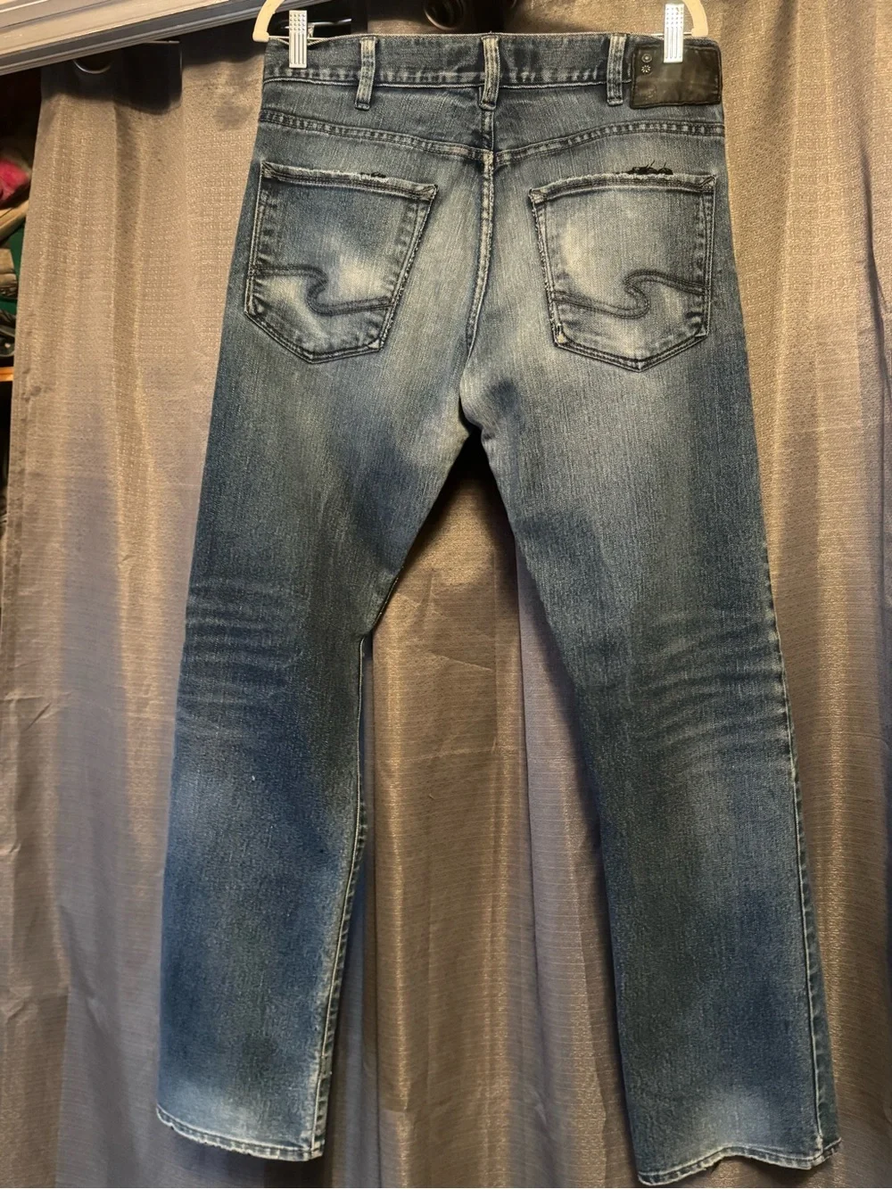 Silver Jeans Men's Straight Indigo Washed Jeans